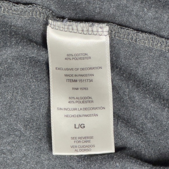Champion Men's Classic Gray Graphic Logo Crew Neck Short Sleeve‎ T-Shirt Size L - Picture 4 of 6